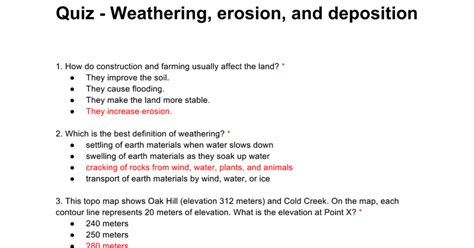 paint weathering test|questions about weathering and erosion.